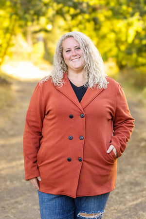 Scarlett Sweater Jacket - Pumpkin by Michelle Mae