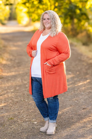 Classic Cardigan - Pumpkin by Michelle Mae