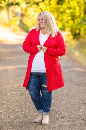 Classic Cardigan - Red by Michelle Mae