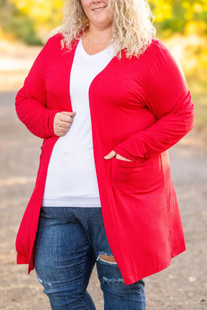 Classic Cardigan - Red by Michelle Mae