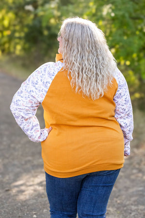 Zoey ZipCowl - Mustard and Harvest Floral by Michelle Mae