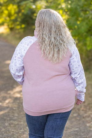 Zoey ZipCowl - Pink and Blush Floral by Michelle Mae