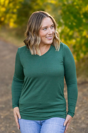 Larissa Long Sleeve - Evergreen by Michelle Mae