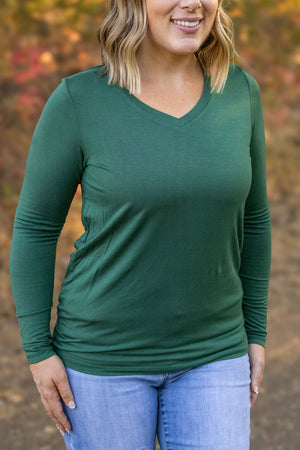 Larissa Long Sleeve - Evergreen by Michelle Mae