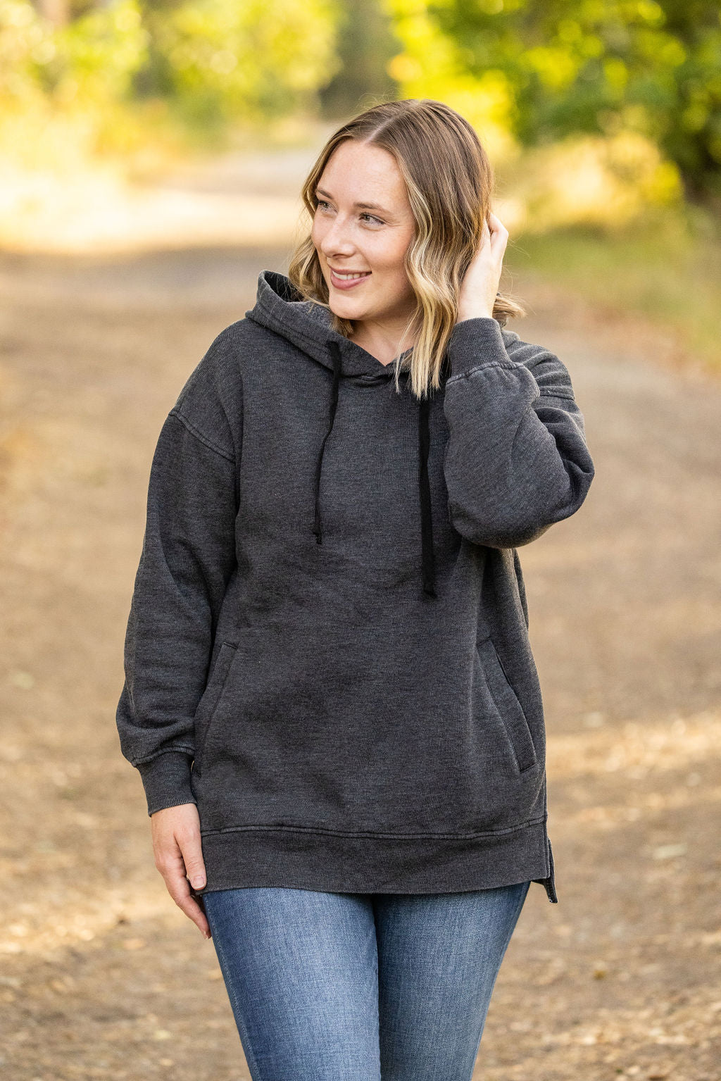 Vintage Wash Hoodie - Black by Michelle Mae