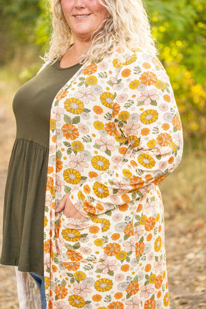 Classic Cardigan - Fall Boho Floral by Michelle Mae