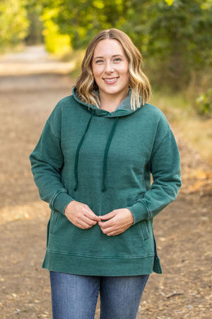 Vintage Wash Hoodie - Hunter Green by Michelle Mae