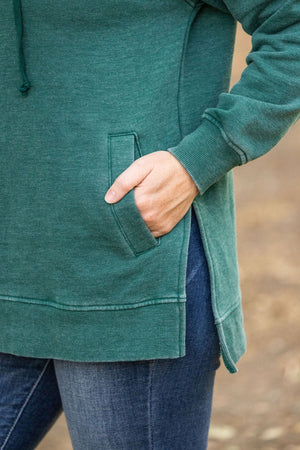 Vintage Wash Hoodie - Hunter Green by Michelle Mae