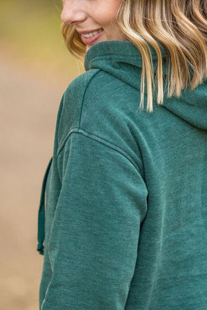 Vintage Wash Hoodie - Hunter Green by Michelle Mae