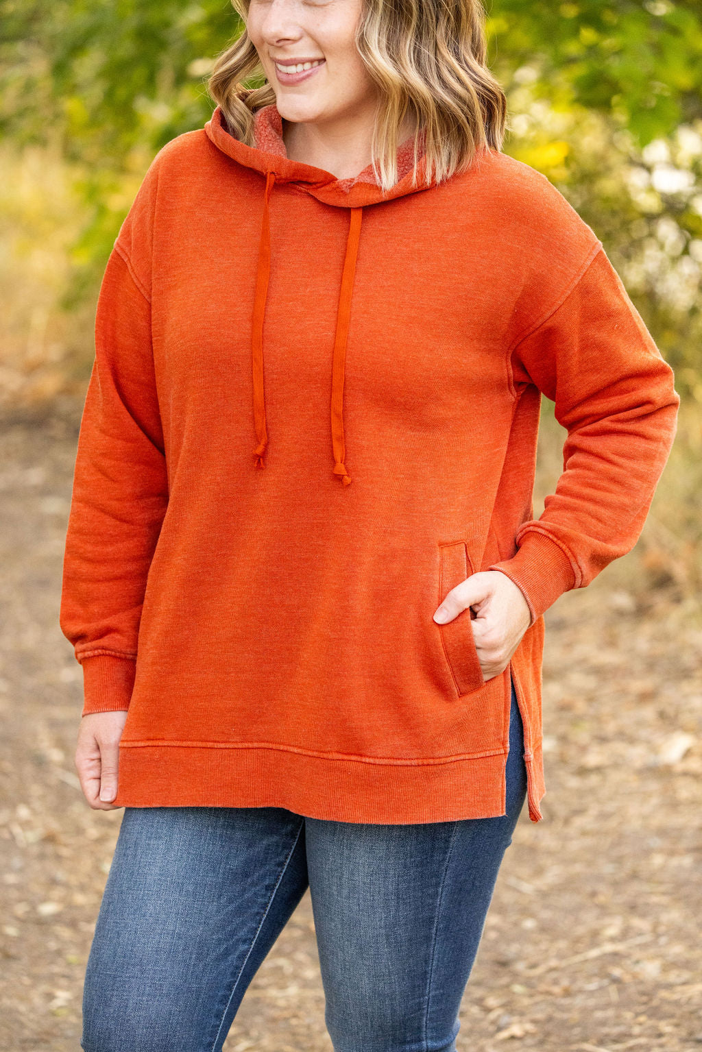 Vintage Wash Hoodie - Rust by Michelle Mae