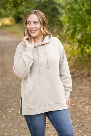 Vintage Wash Hoodie - Beige by Michelle Mae