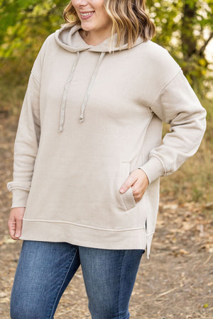 Vintage Wash Hoodie - Beige by Michelle Mae