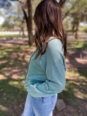 Best Selling Elliott Exposed Seam Sweatshirt in Beige or Black