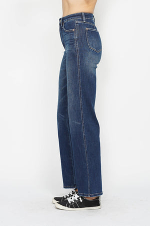 Judy Blue High Waist Tummy Control Classic Straight Leg Jeans