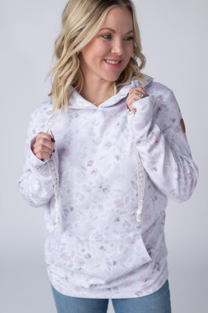 Hailey Pullover Hoodie - Blush Floral by Michelle Mae