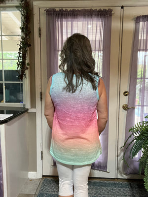 Gradient Rainbow Pocket Tank