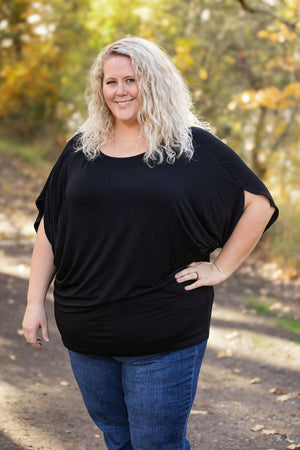 Darcy Dolman Top - Black by Michelle Mae