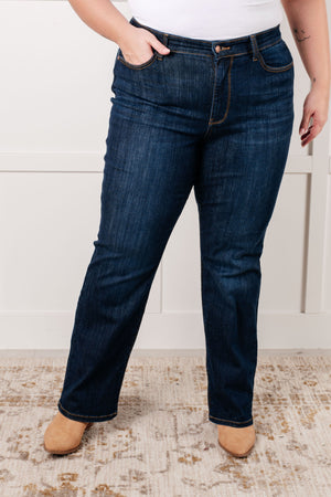 Judy Blue High Waist Classic Straight Leg Non Distressed Jeans