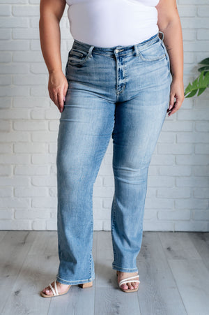 Judy Blue Mid Rise Non Distressed Classic Bootcut Jeans