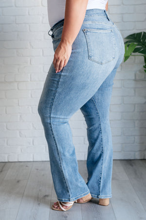 Judy Blue Mid Rise Non Distressed Classic Bootcut Jeans