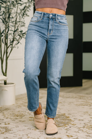 Judy Blue High Waist Ankle Straight Leg Jeans