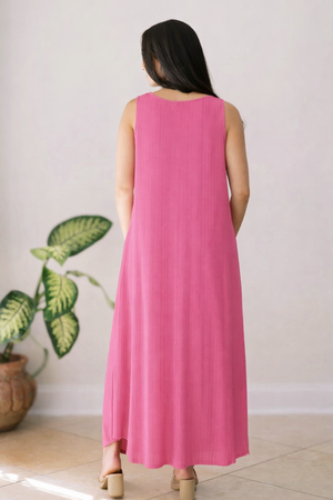 Bloomveil Pink Maxi Dress