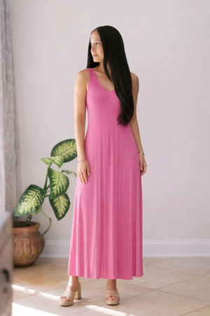 Bloomveil Pink Maxi Dress