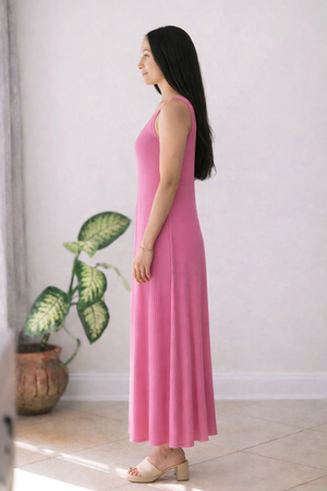 Bloomveil Pink Maxi Dress