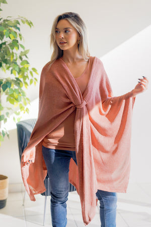 Blush Whisper Poncho by Dear Scarlett