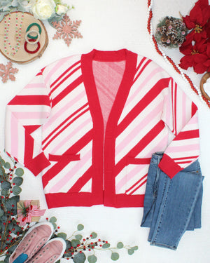 PREBOOK Candy Cane Cardigan