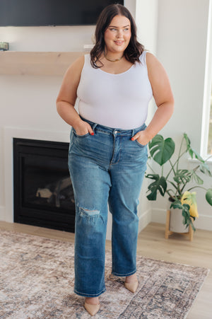 Judy Blue High Rise Tummy Control 90's Straight Jeans