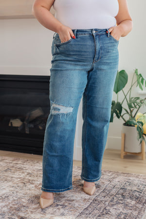 Judy Blue High Rise Tummy Control 90's Straight Jeans