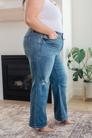 Judy Blue High Rise Tummy Control 90's Straight Jeans