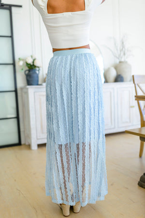 Cascading Ruffles A-Line Skirt