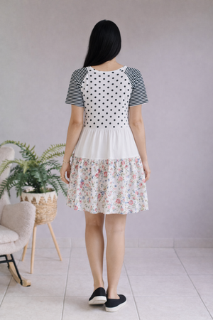 Overcast Petal Babydoll Dress - Sage