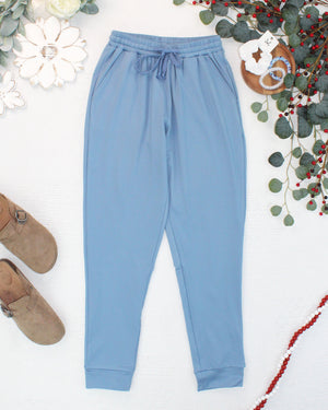 PREBOOK Cloud Joggers - Dusty Blue