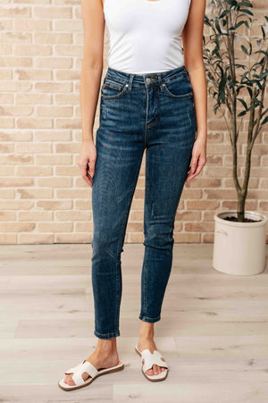 Judy Blue High Rise Control Top Skinny Jeans