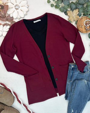 PREBOOK Cori Cardigan - Cranberry