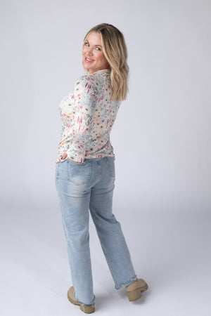 Blair Long Sleeve Top - Wildflower Gardens by Michelle Mae
