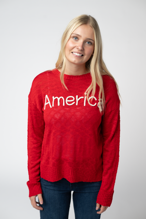 America Red Top by Michelle Mae