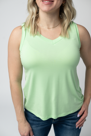 Noelle Tank - Lime by Michelle Mae