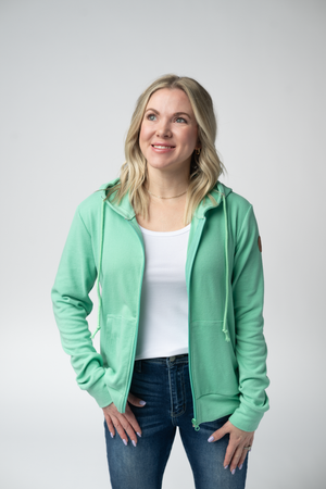 Fullzip Hoodie - Aquamarine by Michelle Mae
