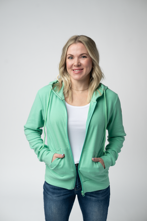 Fullzip Hoodie - Aquamarine by Michelle Mae