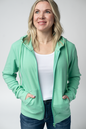 Fullzip Hoodie - Aquamarine by Michelle Mae