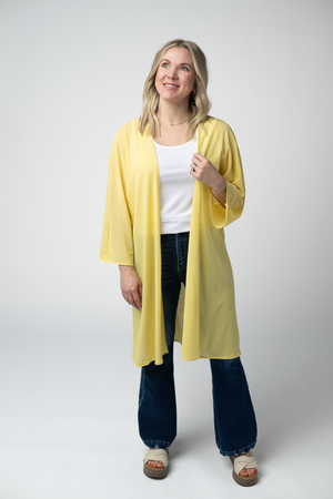 Ellie Cover-Up Kimono - Lemon by Michelle Mae