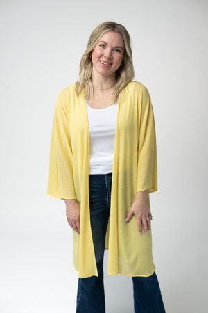Ellie Cover-Up Kimono - Lemon by Michelle Mae