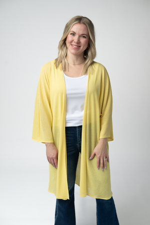 Ellie Cover-Up Kimono - Lemon by Michelle Mae