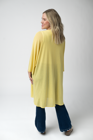 Ellie Cover-Up Kimono - Lemon by Michelle Mae