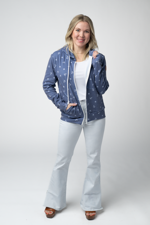 Fullzip Hoodie - Nautical Navy by Michelle Mae