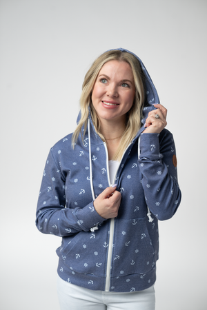 Fullzip Hoodie - Nautical Navy by Michelle Mae